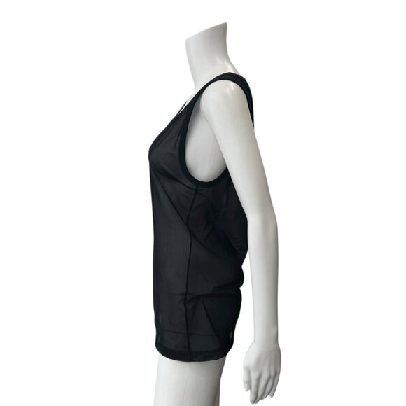 Dolce & Gabanna Intimo Black Sheer Mesh Tank Top size XL - Picture 6 of 7